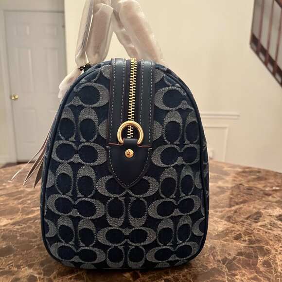 Coach Large Denim Rowan Bag (NWT) - Picture 3 of 16